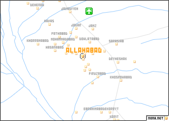 map of Allāhābād