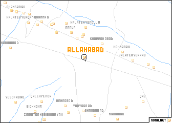 map of Allāhābād