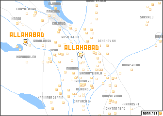 map of Allāhābād