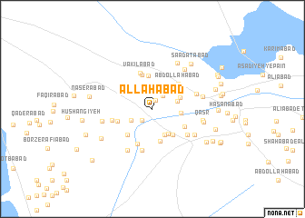 map of Allāhābād