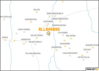 map of Allāhābād