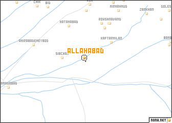 map of Allāhābād