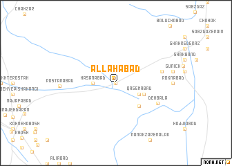 map of Allāhābād