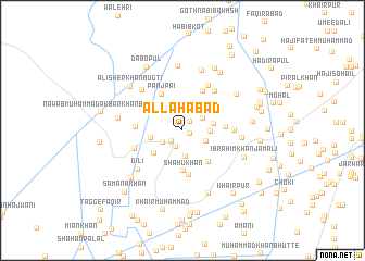 map of Allāhābād