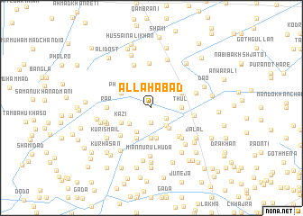 map of Allahābād