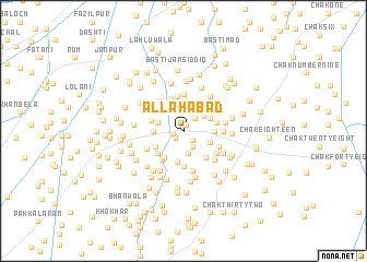 map of Allāhābād