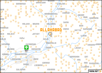 map of Allāhābād