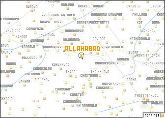 map of Allahābād