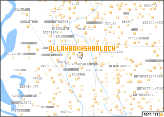 map of Allāh Bakhsh Baloch