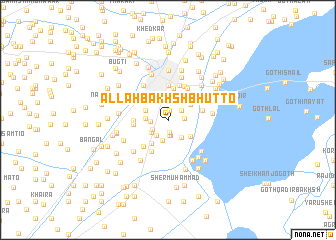 map of Allāh Bakhsh Bhutto