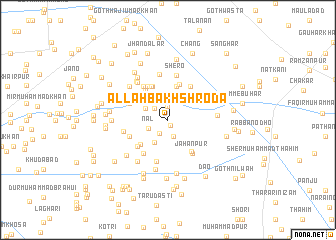 map of Allāh Bakhsh Roda