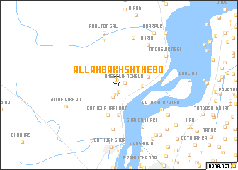 map of Allāh Bakhsh Thebo