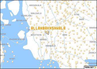 map of Allāh Bakhshwāla