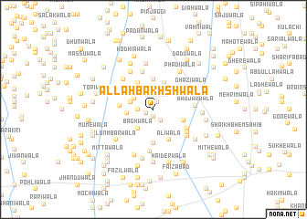 map of Allāh Bakhshwāla