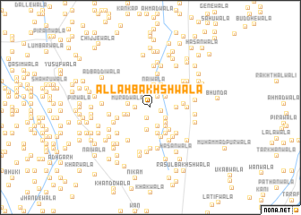 map of Allāh Bakhshwāla