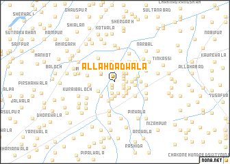 map of Allah Dādwāla