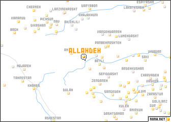 map of Allāh Deh