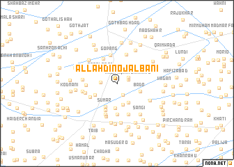 map of Allāhdino Jalbāni