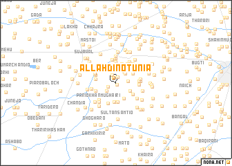 map of Allāh Dino Tunia