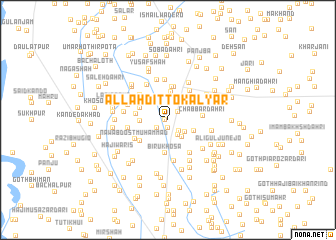 map of Allāh Ditto Kalyār