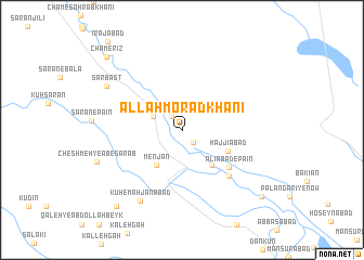 map of Allāh Morād Khānī