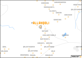 map of Allāh Qolī