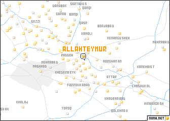 map of Allāh Teymūr