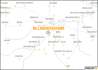 map of Allāh Verdī Khān