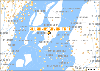 map of Allāh Wassāya Pitāfi