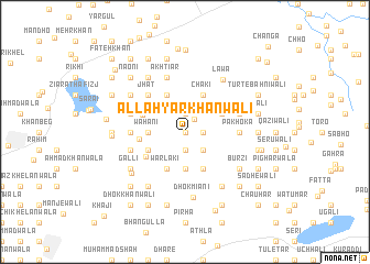 map of Allāhyār Khānwāli