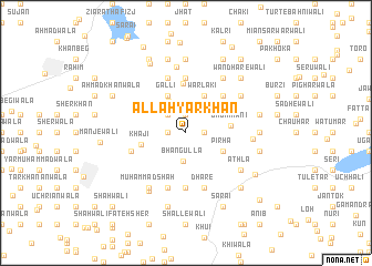 map of Allāhyār Khān