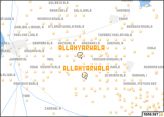 map of Allāhyārwāla