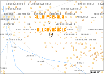 map of Allāhyārwāla