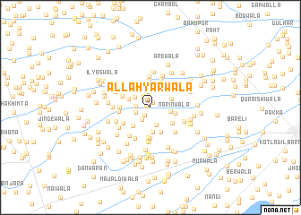 map of Allahyārwāla
