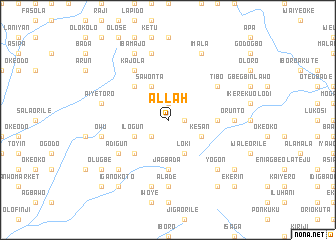 map of Allah