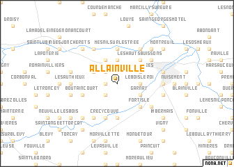 map of Allainville