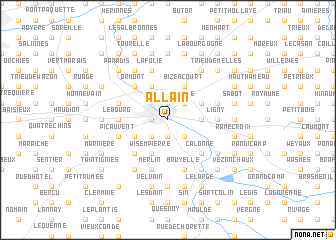 map of Allain