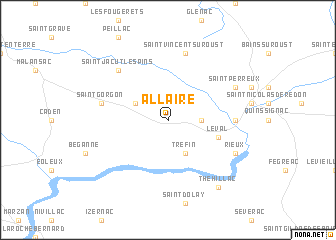 map of Allaire