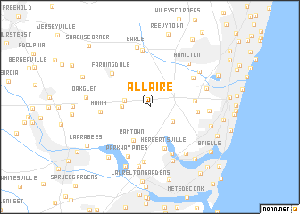 map of Allaire