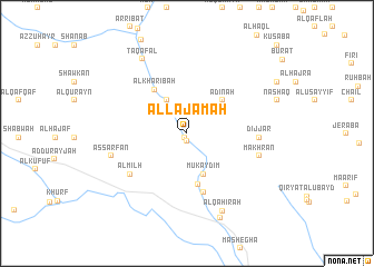 map of Al Lajamah