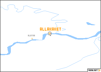 map of Allakaket