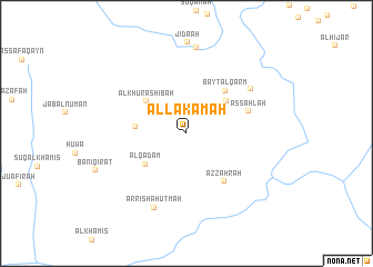 map of Al Lakamah