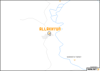 map of Allakh-Yun\