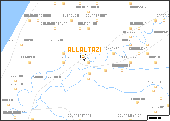 map of Allal Tazi