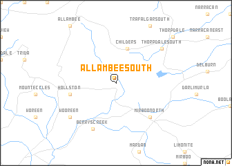 map of Allambee South