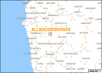 map of Allangigan Primero