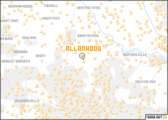 map of Allanwood