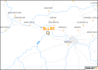 map of Allan