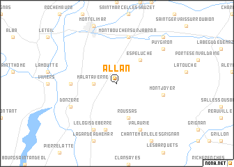 map of Allan