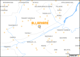 map of Allarhane